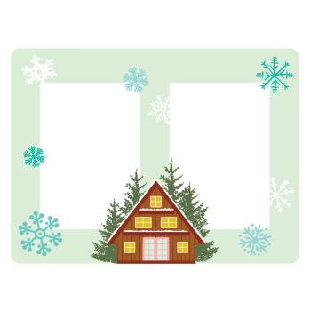 Simple Stories - Chipboard Frames "Snow Pine Lodge" 