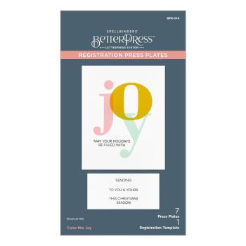 Preview: Spellbinders - Buchdrucktechnik "Color Mix Joy" BetterPress Plate