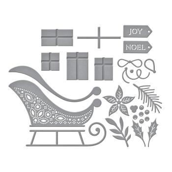 Spellbinders - Stanzschablone "Delivering Joy Sleigh" Dies