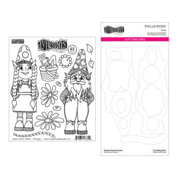 Spellbinders - Stempelset & Stanzschablone "Gnome Sweet Gnome" Clear Stamps & Dies by Dyan Reaveley
