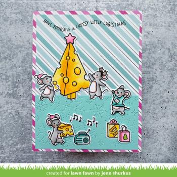 Lawn Fawn - Stempelset "Cheesy Christmas" Clear Stamp Add-On