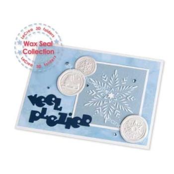 Leane Creatief - Schablone "Decoration Ice Crystals" Stencil - Template