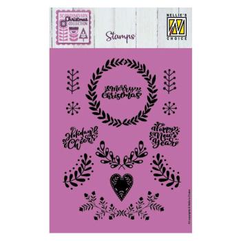 Nellie Snellen - Stempelset "Scandinavian Wreaths " Clear Stamps 