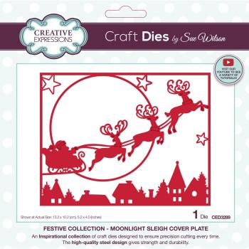 Creative Expressions - Stanzschablone "Festive Collection Moonlight Sleigh" Craft Dies Design by Sue Wilson