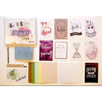 DIY Handlettering Box "Buchstaben Schreibschrift"  | Lettering Box | Worksheets | Vorlagen | Kalligraphie | Geschenkset