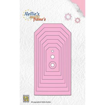 Nellie Snellen - Stanzschablone "Tags-5 Straight Corners" Multi Frame´s Dies