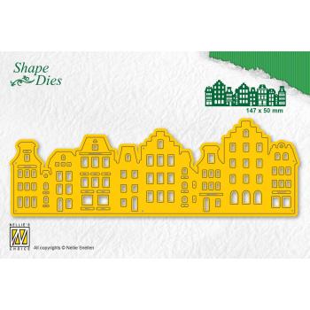 Nellie Snellen - Stanzschablone "Vintage Houses" Shape Dies