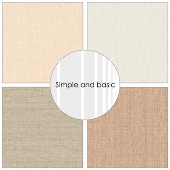 Simple and Basic - Designpapier "Soft and natural textures" Paper Pack 12x12 Inch - 8 Bogen 