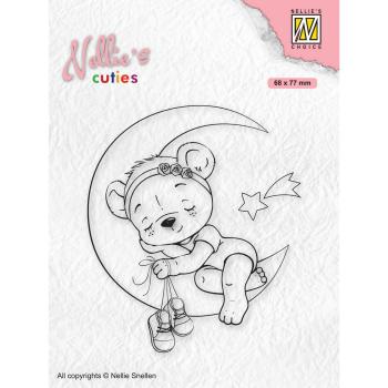 Nellie Snellen - Stempel "Dreaming of A White Christmas" Clear Stamps Cuties