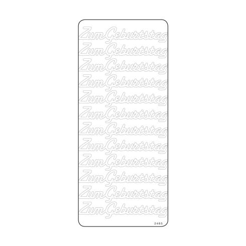 Vaessen Creative - Aufkleber "goud "Zum Geburtstag"" Sticker 10x23cm - 10 Bogen