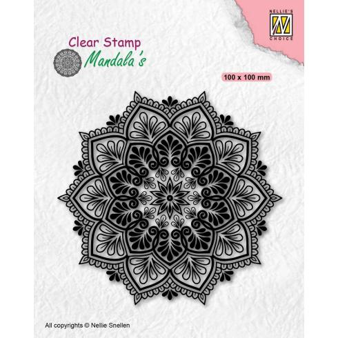 Nellie Snellen - Stempel "Mandala Starflower" Clear Stamps Mandala´s