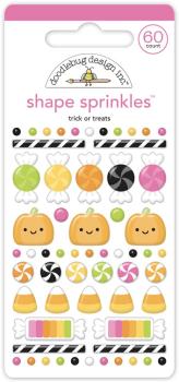 Doodlebug Design - Epoxy Sticker "Trick Or Treats" Shape Sprinkles