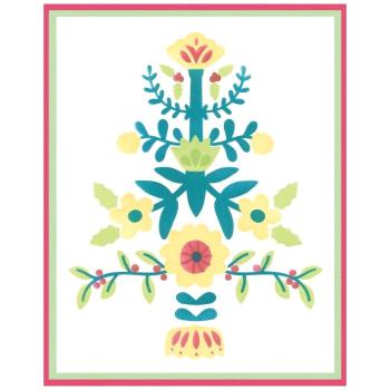 Sizzix - Schablone "Folk Tree" Stencil Design by Catherine Pooler