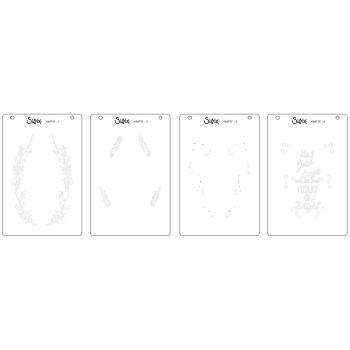 Sizzix - Schablone "Merry & Bright #3" Layered Stencil Design by Jen Long