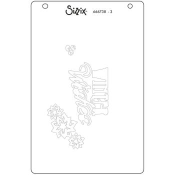 Sizzix - Schablone "Winter Wishes #3" Layered Stencil Design by Jen Long