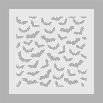 Crafters Companion - Schablone 8,5x8,5 Inch "Spooky Skies" Stencil