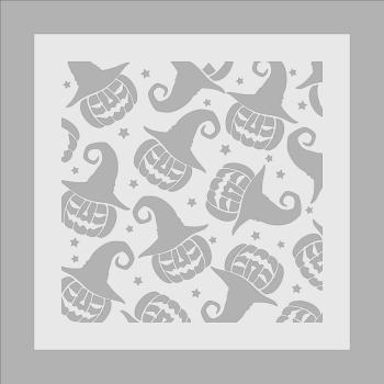 Crafters Companion - Schablone 8,5x8,5 Inch "Trick or Treat" Stencil