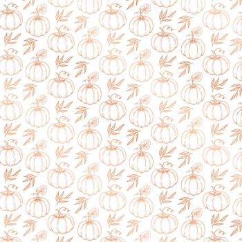 Crafters Companion "Pumpkin Spice Season" Luxury Foiled Acetate 8x8 Inch - 12 Bogen 