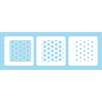 Nellie Snellen - Schablone "Honeycomb" Stencils for Magnetic Colouring - Layered Stencil