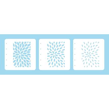 Nellie Snellen - Schablone "sunburst" Stencils for Magnetic Colouring - Layered Stencil
