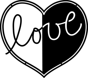 Marabu Silhouette-Schablone 15x15cm (klein) "Love"