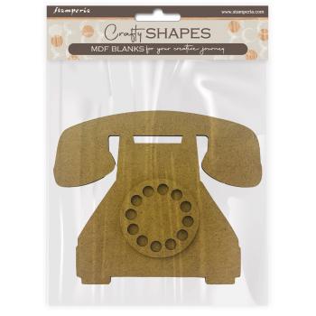 Stamperia - Holzteile "Telephone" MDF Crafty Shapes Blanks