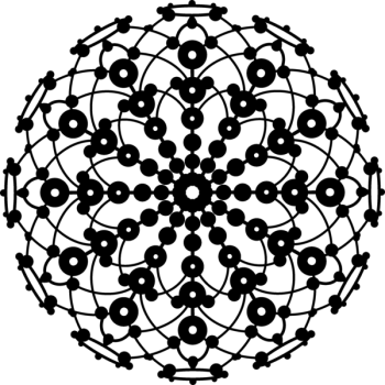Marabu Silhouette-Schablone 30x30 (groß) "Lace Rosette"