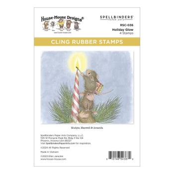 Spellbinders - Gummistempel Set "Holiday Glow" Cling Stamp