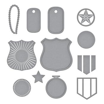 Spellbinders - Stanzschablone "Badges of Honor" Dies