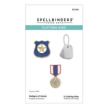 Spellbinders - Stanzschablone "Badges of Honor" Dies