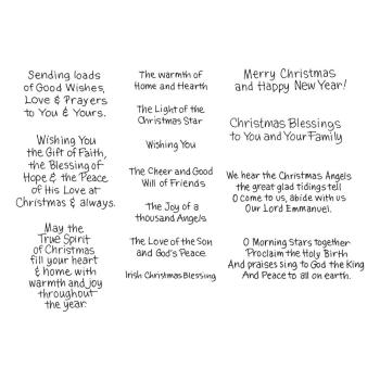 Stampendous - Gummistempelset "Christmas Blessings Sentiments" Cling Stamps