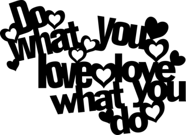 Marabu Silhouette-Schablone 30x30 (groß) "Do what you love"