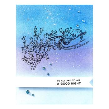 Spellbinders - Buchdrucktechnik "Santa's Sleigh" BetterPress Plate & Dies