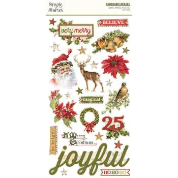Simple Stories - Aufkleber "Simple Vintage Yuletide" Cardstock Sticker 