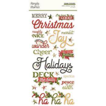 Simple Stories - Aufkleber "Simple Vintage Yuletide" Foam Sticker