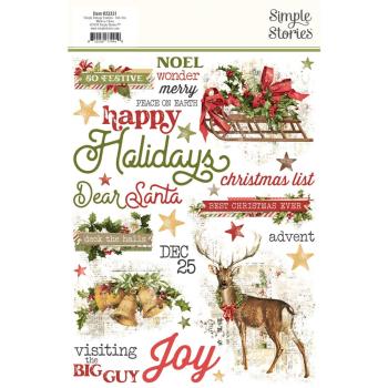 Simple Stories - Transfer Sticker "Simple Vintage Yuletide" Rub Ons