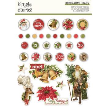 Simple Stories - Decorative Brads "Simple Vintage Yuletide" 