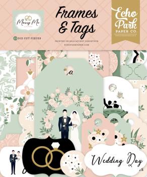 Echo Park - Stanzteile & Anhänger "Marry Me" Frames & Tags 