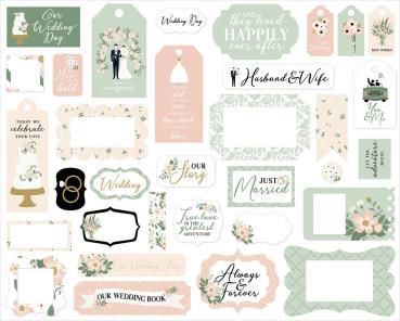 Echo Park - Stanzteile & Anhänger "Marry Me" Frames & Tags 