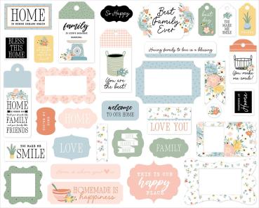 Echo Park - Stanzteile & Anhänger "Our Happy Place" Frames & Tags 