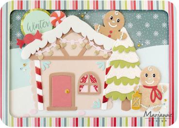 Marianne Design - Präge- und Stanzschalone "Candy House for the Gingerbread" Collectables Dies