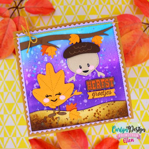 Carlijn Design - Stanzschablone "Fall Friends" Dies 