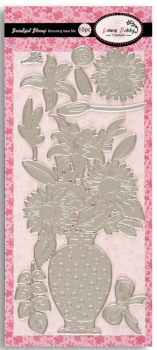Dawn Bibby - Stanzschablone "Beautiful Blooms Blooming Vase" Dies