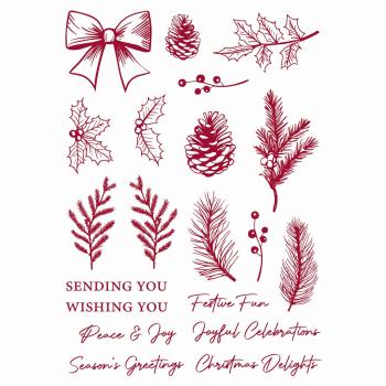 Tonic Studios - Stempelset "Timeless Tidings" Clear Stamps