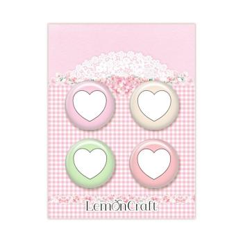 LemonCraft - Buttons 4Stk. "Happiness"