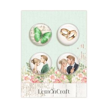 LemonCraft - Buttons 4Stk. "Greenery"