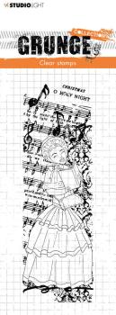 Studio Light - Stempel "Caroling Dickens Girl" Clear Stamps Grunge Collection