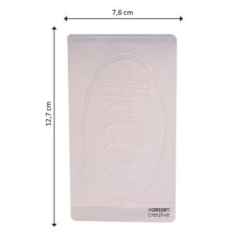 Vaessen Creative - Prägefolder "Hello" Embossingfolder