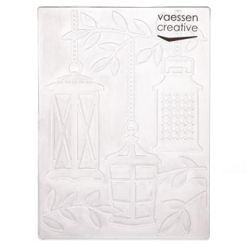 Vaessen Creative - Prägefolder "Laternen in Baum" Embossingfolder