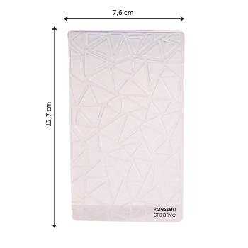 Vaessen Creative - Prägefolder "Dreieck Textur" Embossingfolder